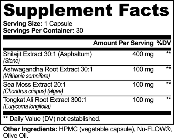 Shilajit Adaptogen Complex