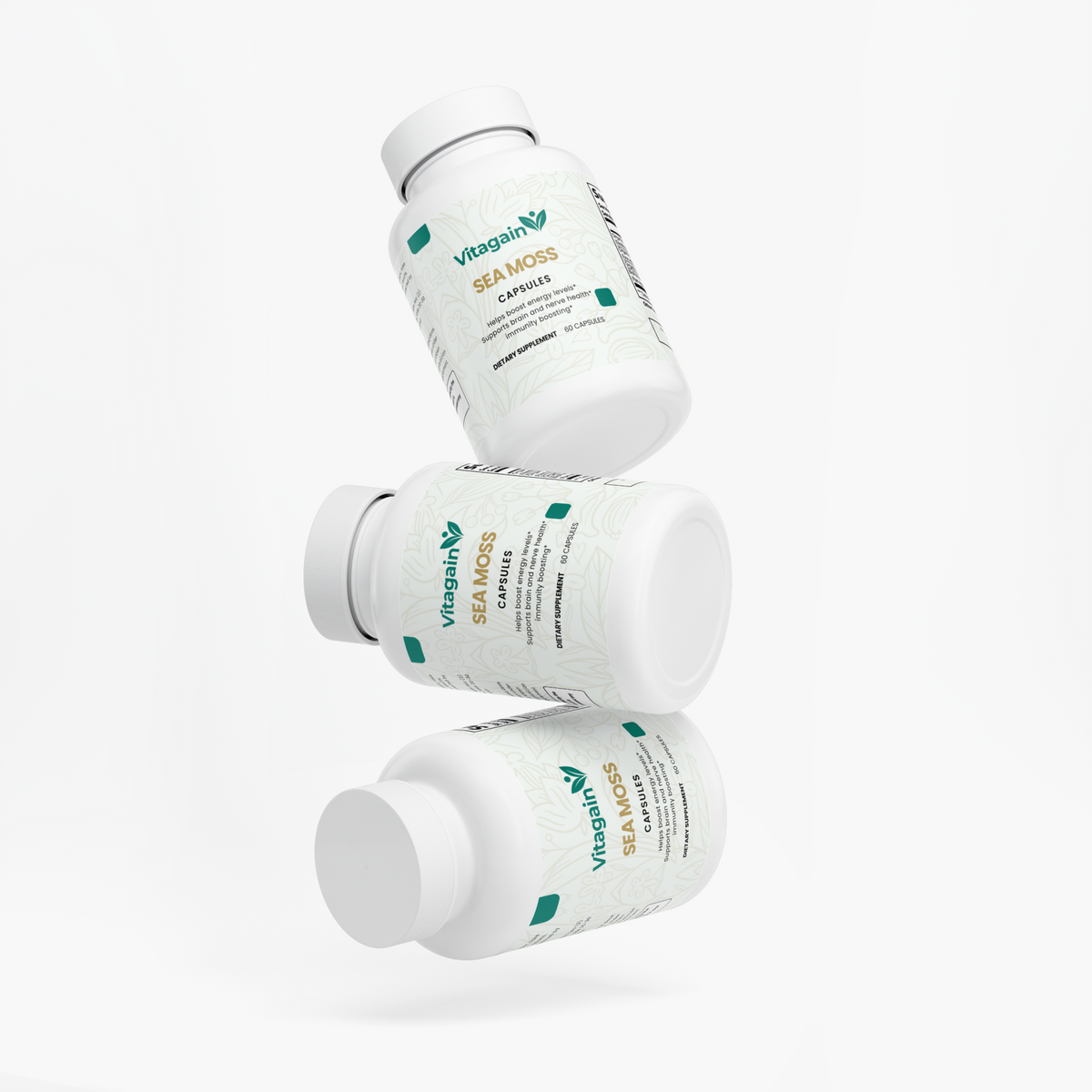 Vitagain Three bottles of Summow Keto BHB on a white background